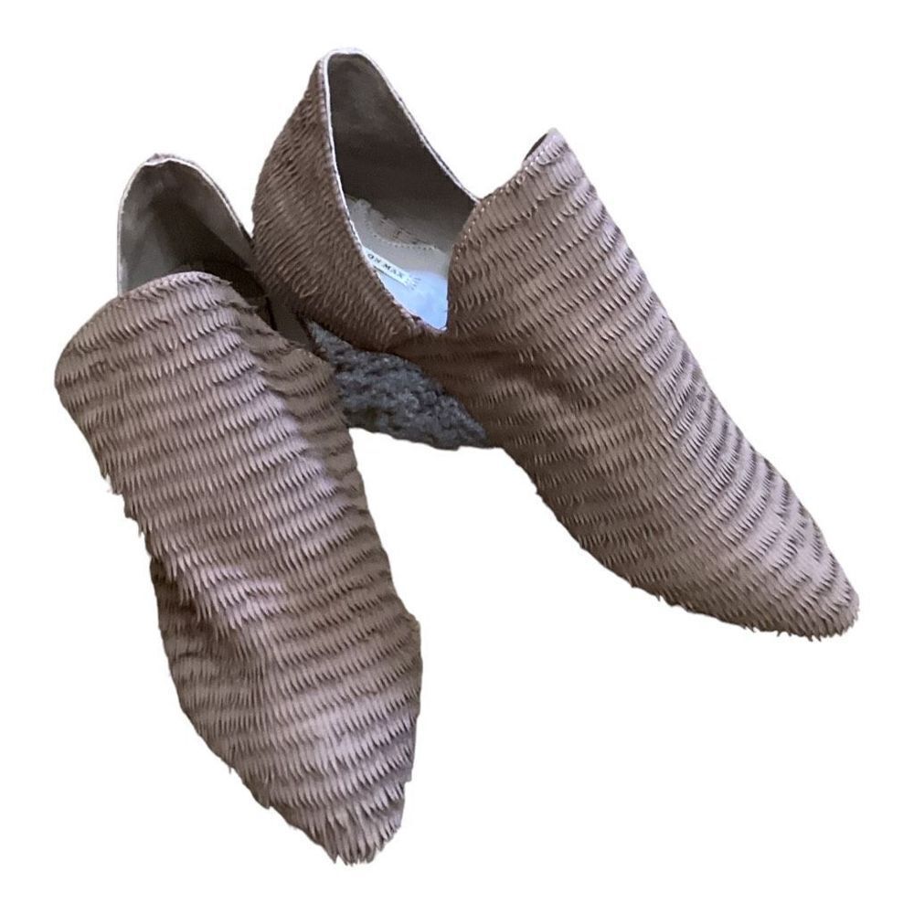 Womens Nubuck Slip On Flats 6.5